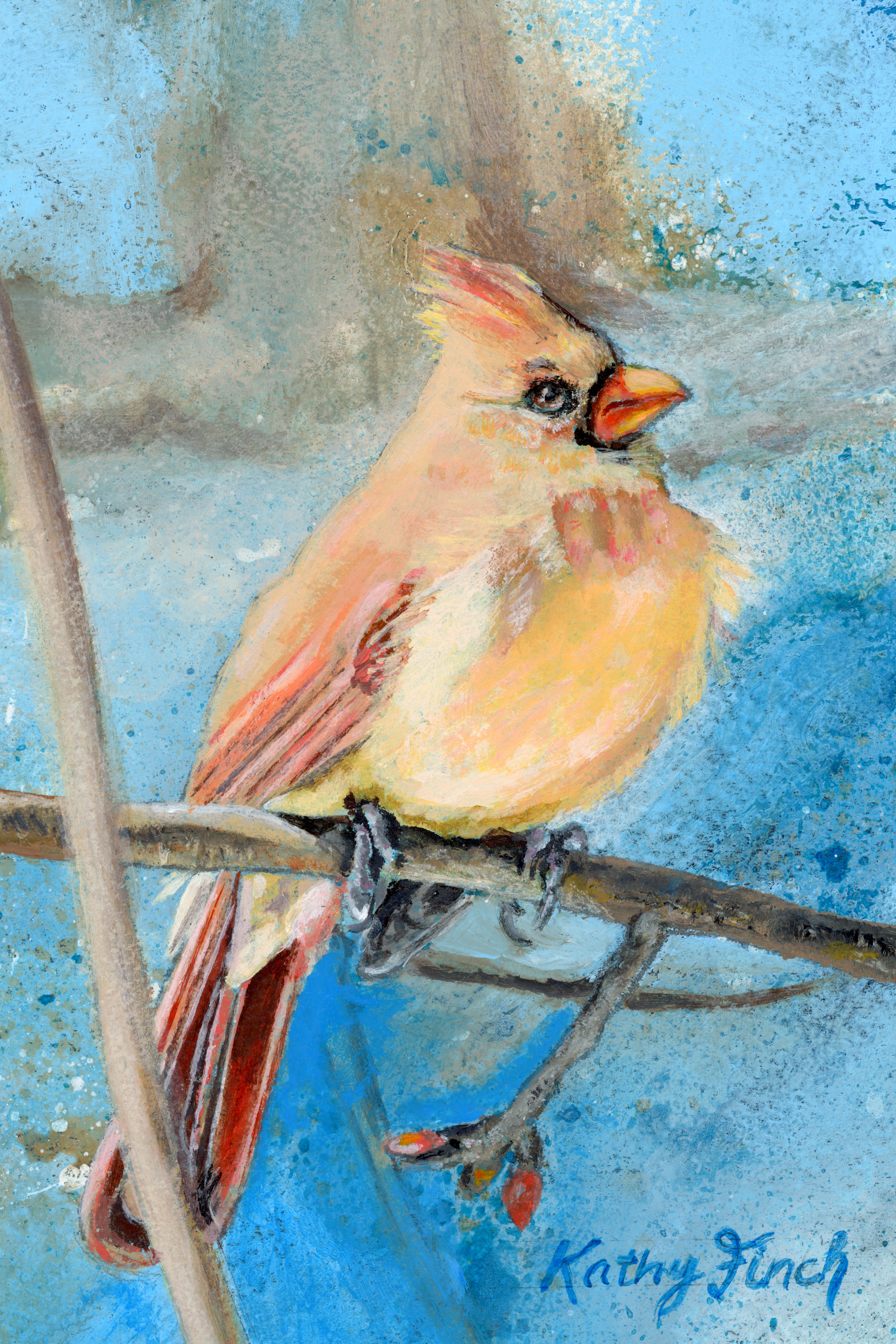Cardinal Crossroad  4 x 6 Original