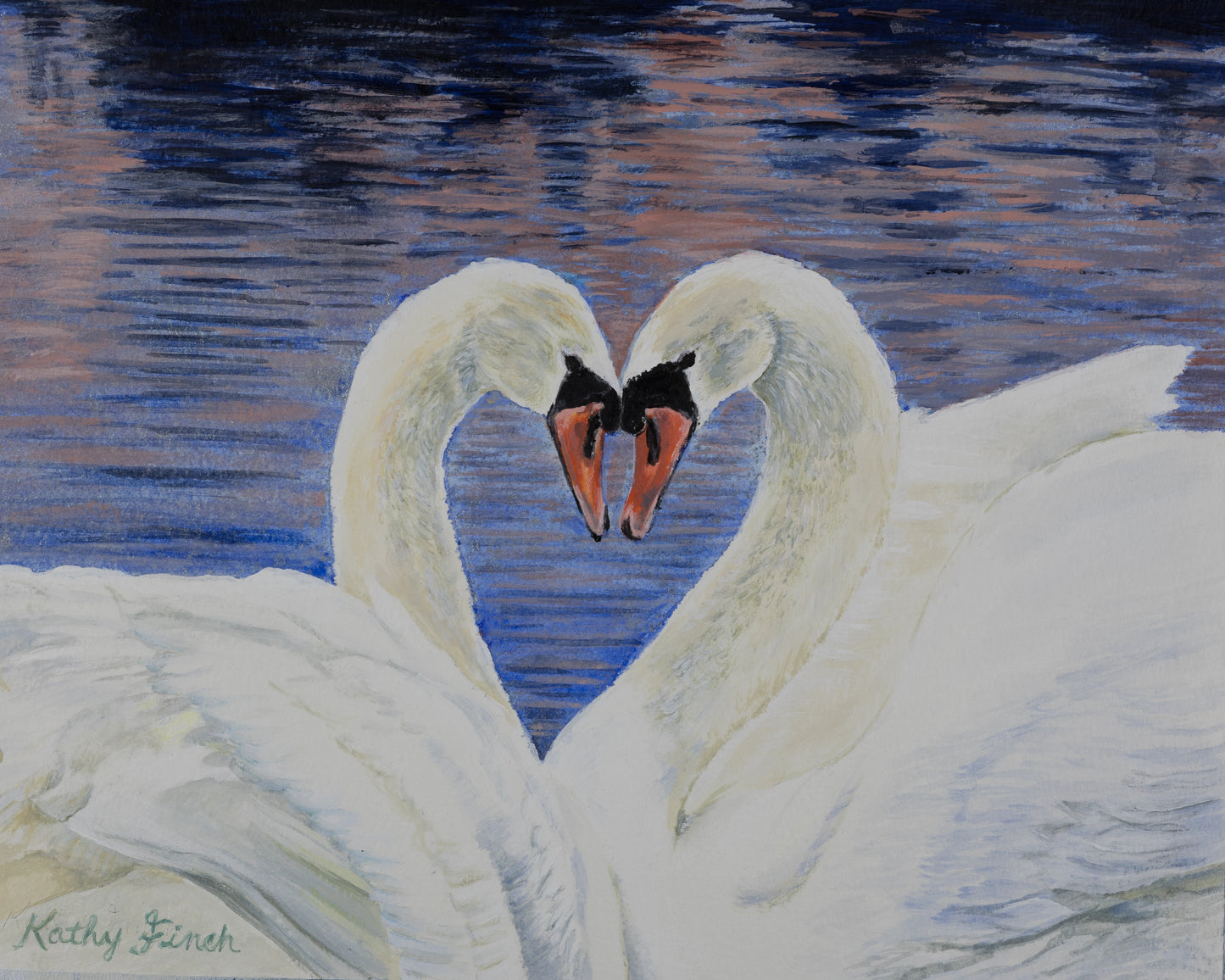 Swans 8 X 10 Original