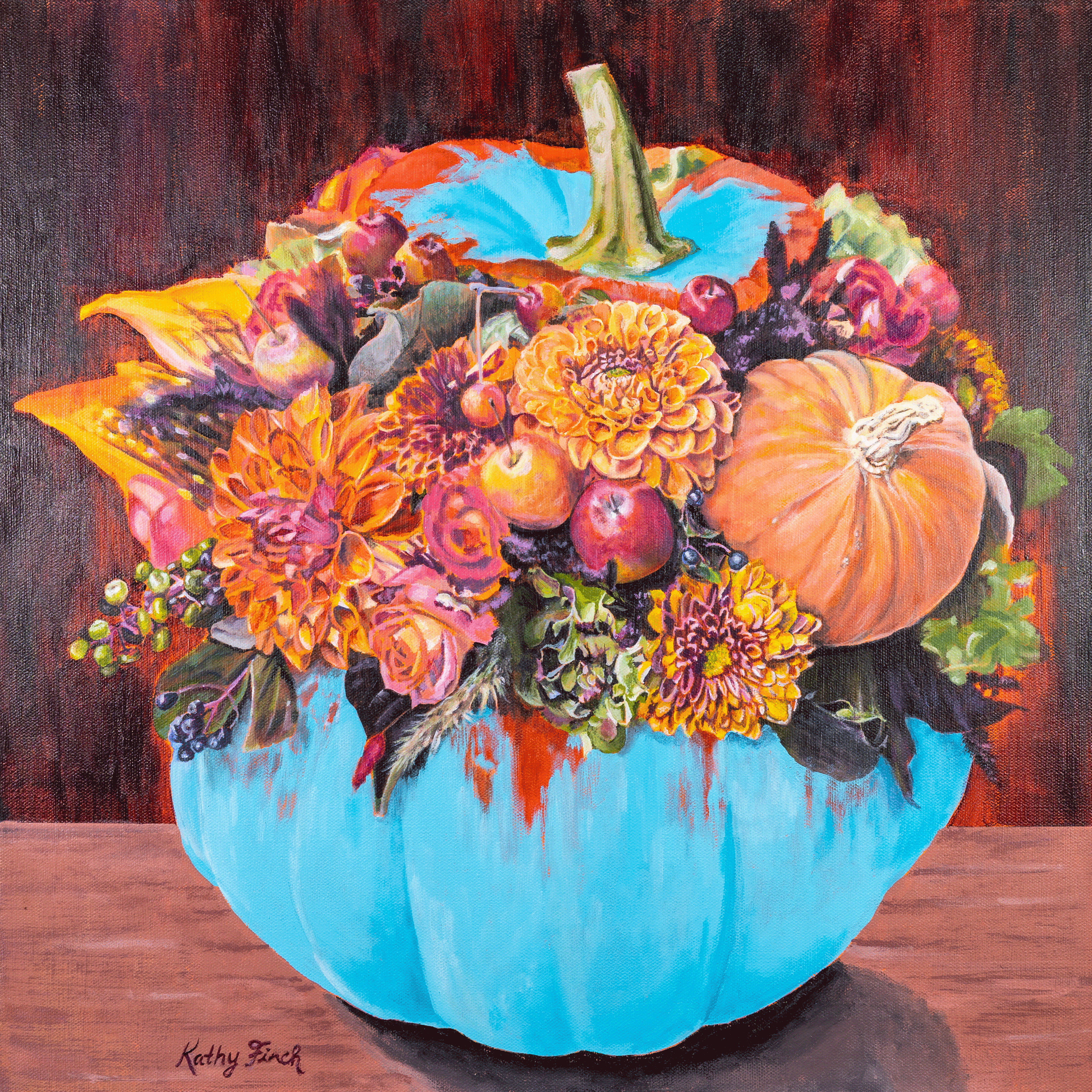 Pumpkin Flowers - Art Prints