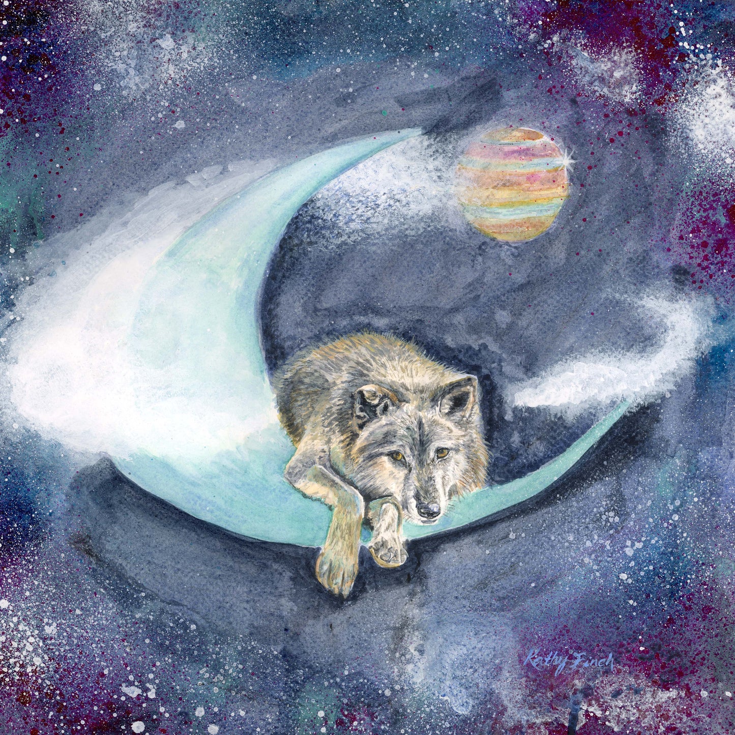 Lunar Wolf - Art Prints