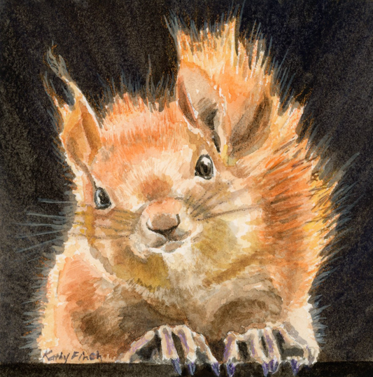 Shinny Happy Squirrel - Art Prints